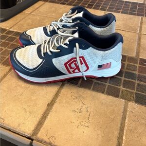 Born Primitive Men's Athletic Shoes in Navy, White & Red